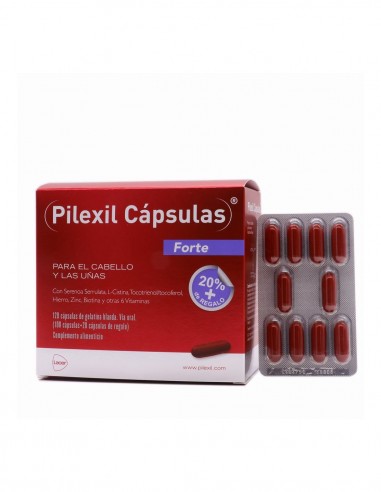 Pilexil Forte Cabello y Uñas 100+20 Cápsulas