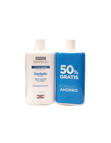 Isdin Daylisdin Champú Ultra Suave 400+400 ml -...