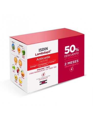 Isdin Lambdapil Anti-Caída 120 Cápsulas Pack 2...
