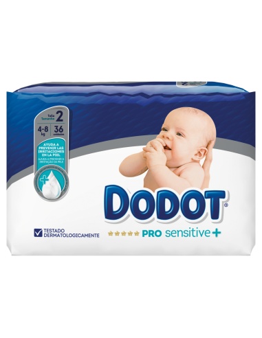 Dodot Pañal Pro Sensitive Talla 2 Peso de 4 a 8...