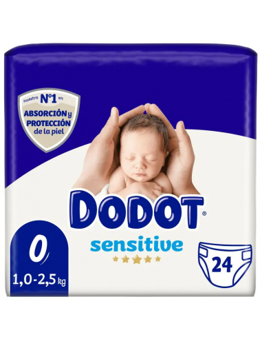 Dodot Pañal Sensitive Talla 0 Peso de 1 a 2,5...