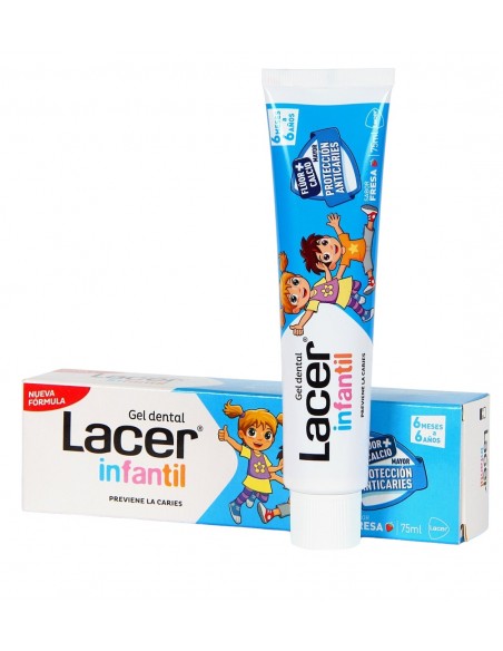 Lacer Gel Dental Infantil Sabor Fresa 75 ml