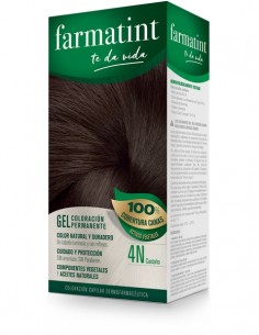 Farmatint Gel de Coloración Capilar Permanente 4N Castaño...