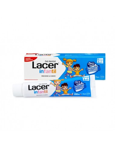 Lacer Gel Dental Infantil Sabor Fresa 75 ml