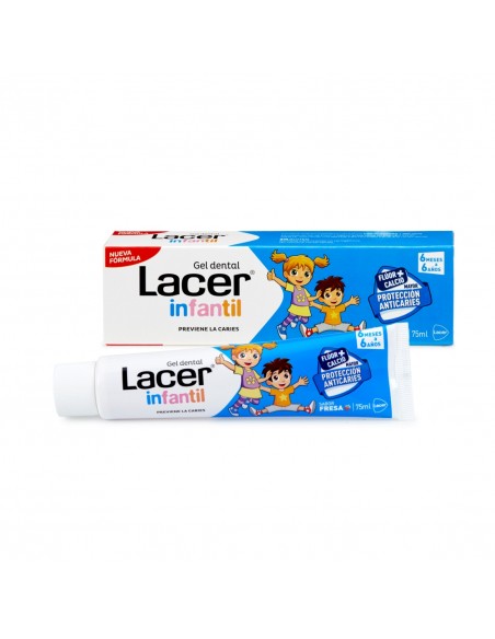 Lacer Gel Dental Infantil Sabor Fresa 75 ml