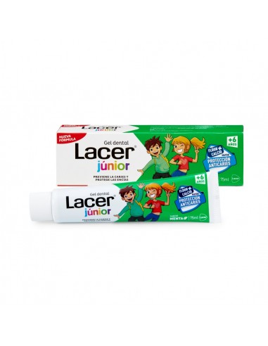 Lacer Junior Gel Dental Menta +6 años 75 ml