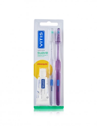 Vitis Cepillo Dental Adulto Suave 2 unidades