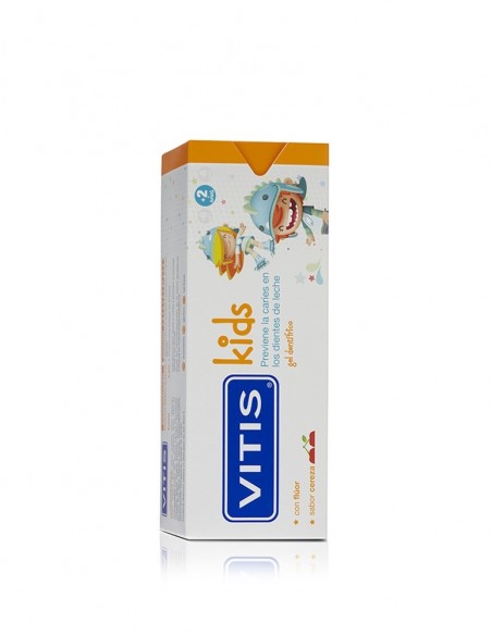 Vitis Kids Gel Dentífrico Sabor Cereza 50 ml