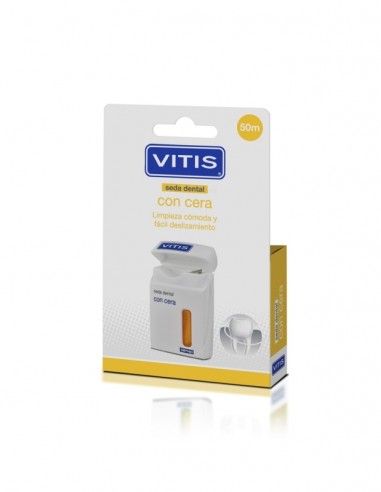 Vitis Seda Dental con Cera 50 m