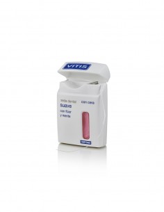 Vitis Seda Dental con Cera Suave Flúor y Menta 50 m 2