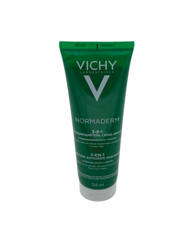 Vichy Normaderm 3 en 1 Exfoliante - Limpiador -...