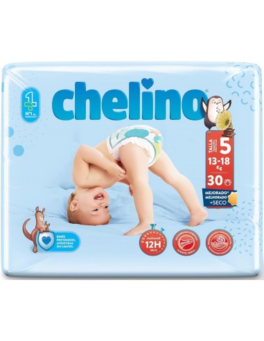 Chelino Pañal Talla 5 Peso de 13 a 18 Kg - 30...