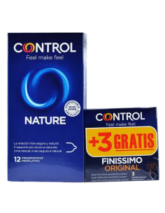 Control Preservativo Nature 12 unidades + 3 Finissimo...