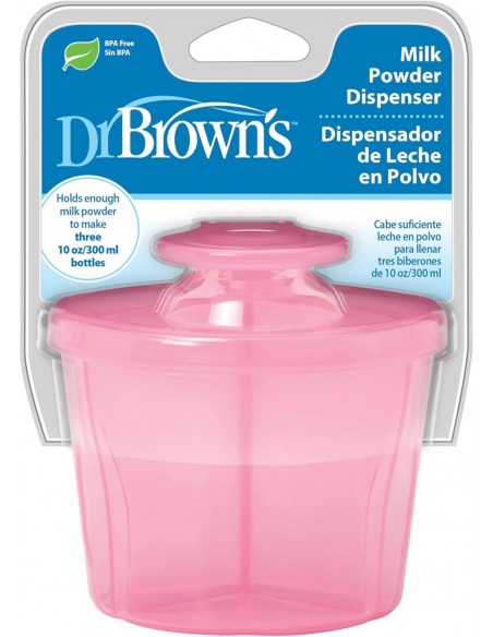 Dr Brown´s Dispensador de Leche en Polvo para 3x300 ml Color Rosa