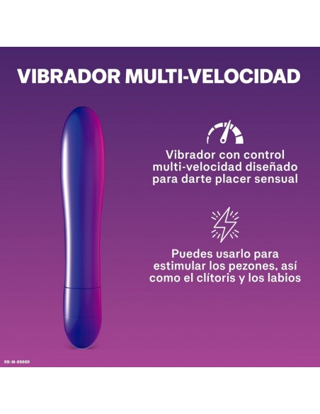 Durex Intense Orgasmic Pure Fantasy Vibrador Multi-Velocidad a Prueba de Agua 22 cm