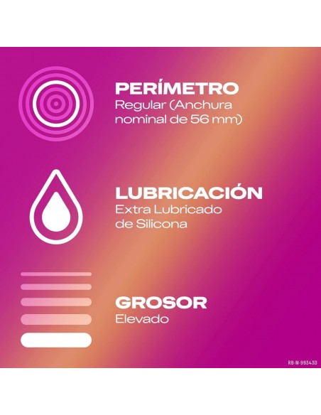 Durex Preservativo Dame Placer Regular Fit 12 unidades