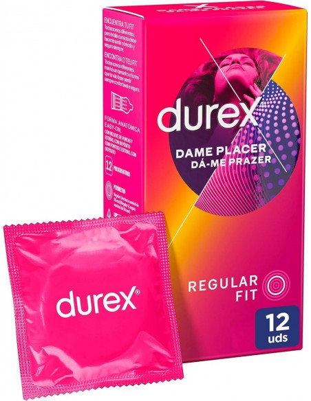 Durex Preservativo Dame Placer Regular Fit 12 unidades