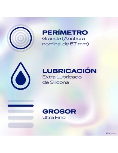 Durex Preservativo Invisible XL 10 unidades
