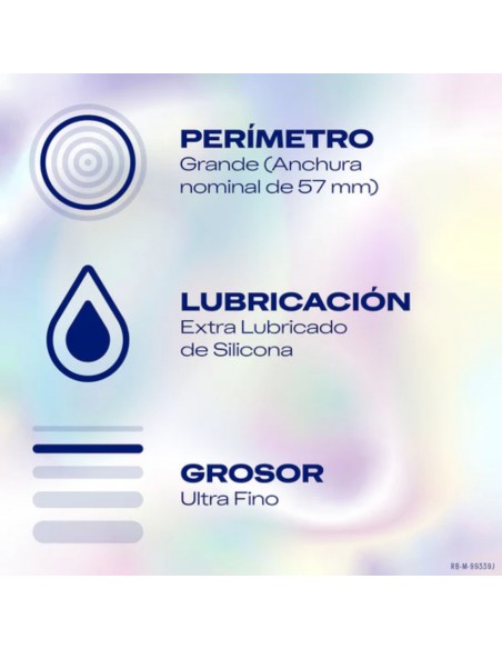 Durex Preservativo Invisible XL 10 unidades