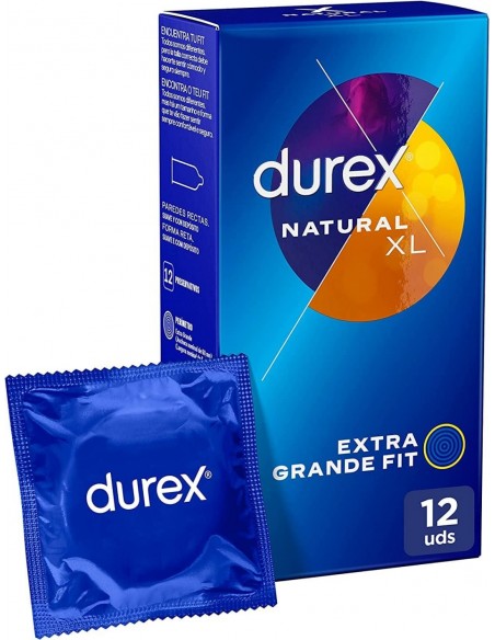 Durex Preservativo Natural XL 12 unidades