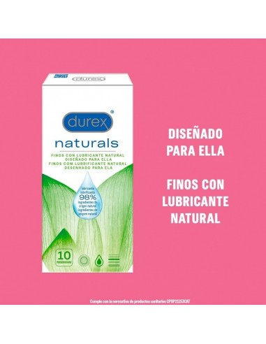 Durex Preservativo Naturals Regular Fit 10...