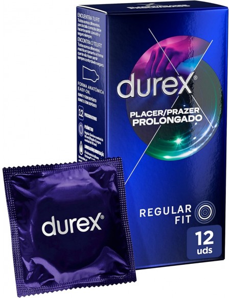 Durex Preservativo Placer Prolongado Regular Fit 12 unidades