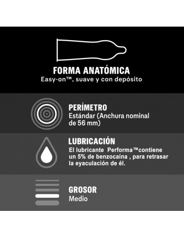 Durex Preservativo Placer Prolongado Regular...