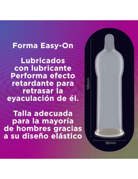 Durex Preservativo Placer Prolongado Regular Fit 12 unidades
