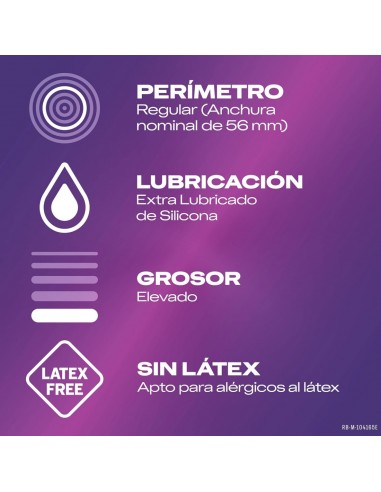 Durex Preservativo Sin Latex Regular Fit 12...
