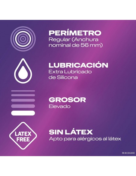 Durex Preservativo Sin Latex Regular Fit 12 unidades