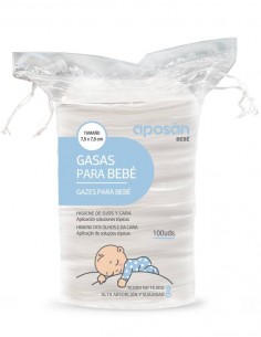 Farline Bebé Gasas TNT 7,5x7,5 cm - 100 unidades