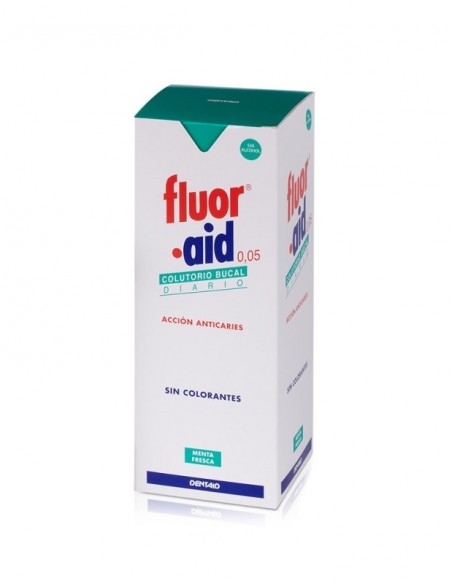 Flúor Aid 0,05 Colutorio Bucal con Flúor Sabor Menta 500 ml