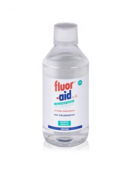 Flúor Aid 0,05 Colutorio Bucal con Flúor Sabor Menta 500 ml
