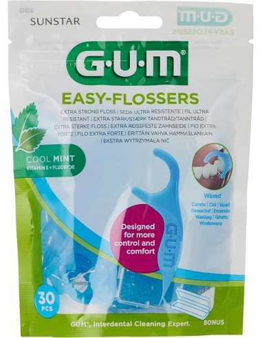 Gum Easy-Flossers Seda Dental Sabor Menta 30...