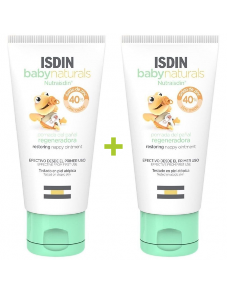 Isdin BabyNaturals Pomada Pañal Regeneradora 100+100 ml