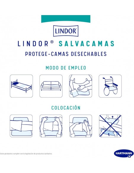 Lindor Salvacamas con Alas 60x90 cm 15 unidades