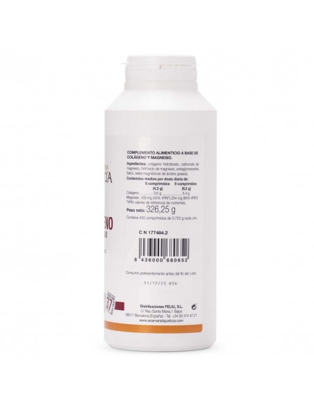 Ana María Lajusticia Colágeno con Magnesio 450 comprimidos