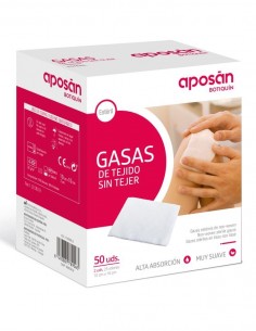 Aposán Gasa de Tejido sin Tejer 10x10 cm - 50 unidades