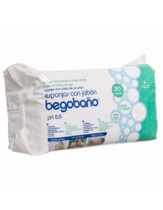 Begobaño Esponjas con Jabón pH 5,5 Uso Diario 30 unidades