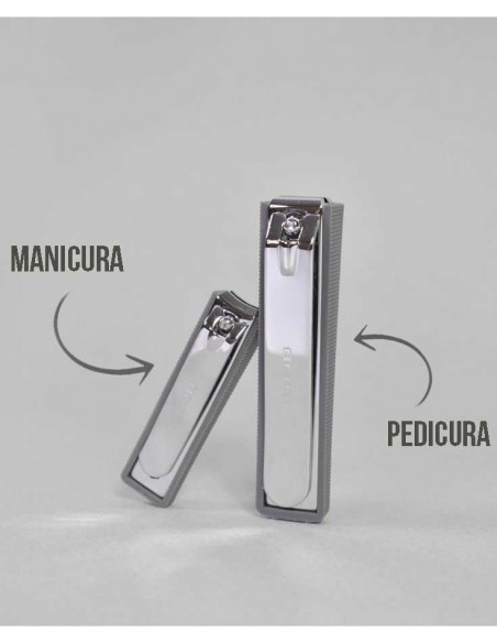 Beter Cortauñas de Manicura Cromado y Curvado con Depósito 7,3 cm
