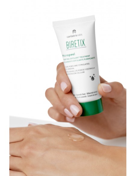Biretix Micropeel Gel Limpiador Exfoliante y Renovador Epidérmico Suave Purificante 50 ml