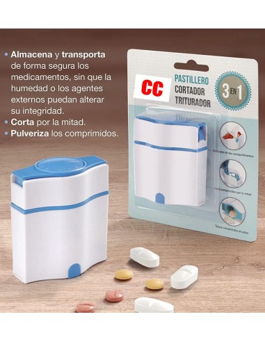 CC Pastillero 3 en 1 Cortador y Triturador