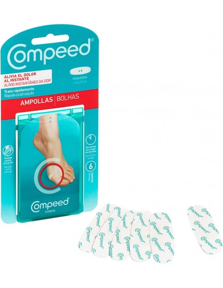 Compeed Apósito Ampollas Pequeño 2x6 cm - 6 unidades
