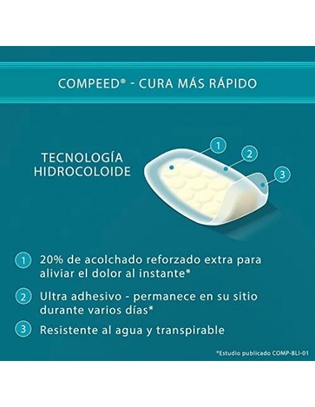 Compeed Extreme Apósito Acolchado Ampollas Mediano 4,2x6,8 cm - 5 unidades