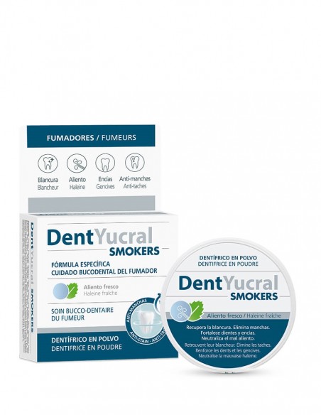 DentYucral Smokers Dentífrico en Polvo para Fumadores 50 g