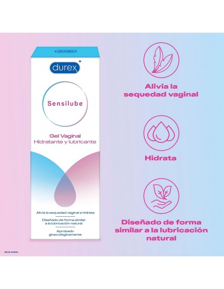 Durex Sensilube Gel Vaginal Hidratante y Lubricante 40 ml