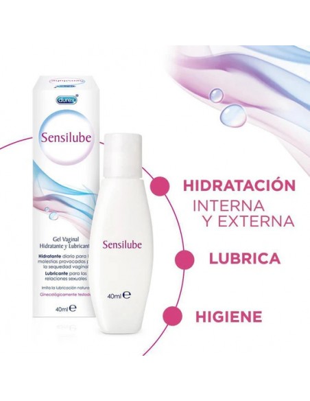 Durex Sensilube Gel Vaginal Hidratante y Lubricante 40 ml