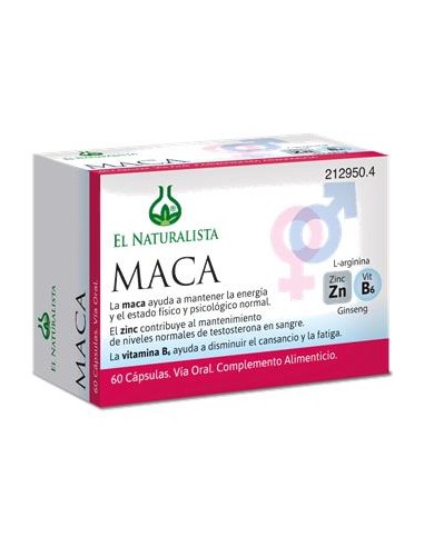 El Naturalista Maca 60 cápsulas