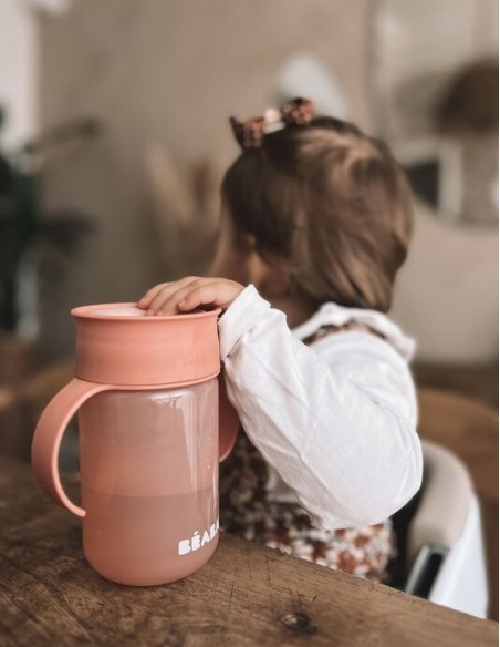 Béaba Taza de Aprendizaje 360º Irrompible Color Pink 340 ml +12m