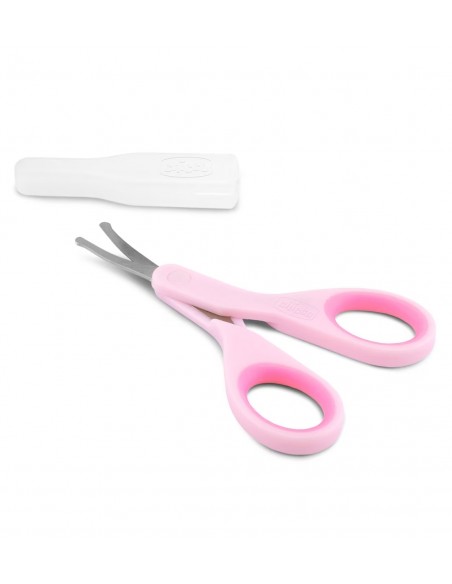 Chicco Tijeras para Bebé con Borde de Seguridad Color Rosa